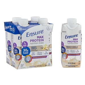 Ensure Max Protein Nutrition Shake French Vanilla High Protein Immune Support 11Oz (330ml), Pack of 12