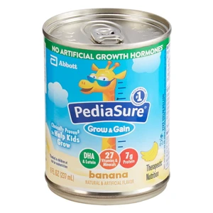 PediaSure Grow Gain Complete Nutrition Banana Shake for Kids 8Oz (237ml), Pack of 24