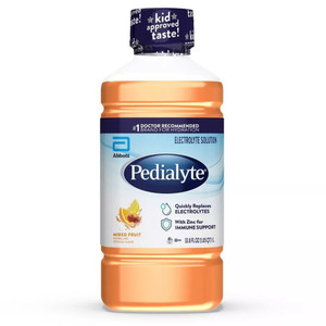 Pedialyte Immune Support Electrolyte Solution Mixed Fruit Hydration with Zinc 33.8Oz (1000ml)