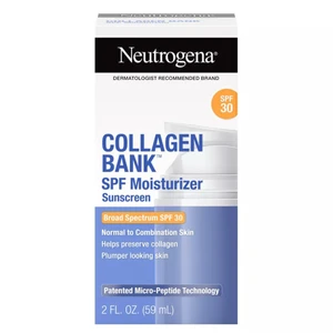 Neutrogena Collagen Bank SPF 30 Moisturizer Sunscreen Broad Spectrum Normal to Combination Skin 2Oz (59ml)