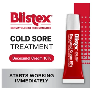 Blistex Docosanol Cream 10 Percent for Cold Sore and Fever Blister Treatment 0.07Oz (2g)
