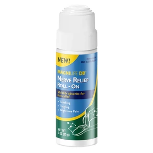 Magnilife DB Topical Nerve Relief Roll On for Feet Legs Hands and Arms Non Greasy Unscented Formula 3Oz (85g)