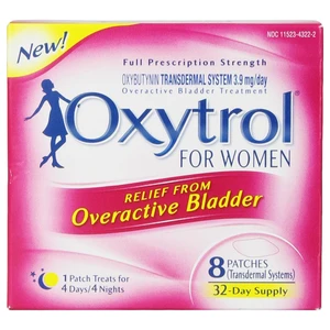 Oxytrol Overactive Bladder Transdermal Patches for Women 8Ea