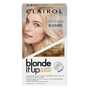 Clairol Blonde It Up 5X Lighter No Bleach Permanent Hair Dye Platinum Blonde Hair Color 1Ea