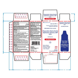AuroHealth Olopatadine HCl Ophthalmic Solution USP 0.2 Percent Antihistamine Eye Allergy Itch Relief 0.085Oz (2.5ml)
