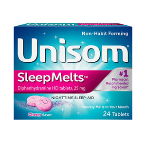 Unisom Quick Melts Nighttime Sleep-Aid Tablets, Cherry, 24 Ea Unisom Quick Melts Nighttime Sleep-Aid Tablets, Cherry, 24 Ea