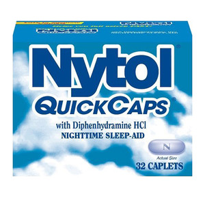 Nytol Nighttime Sleep Aid Quick Capsules with Diphenhydramine HCl, 32 Ea Nytol Nighttime Sleep Aid Quick Capsules with Diphenhydramine HCl, 32 Ea