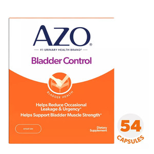 Azo Bladder Control Capsules for Reduced Urgency and Bladder Comfort 54Ea