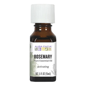 Aura Cacia Pure Essential Oil Rosemary 100 percentage Natural Aromatherapy and Circulatory Support 0.5Oz (15ml)
