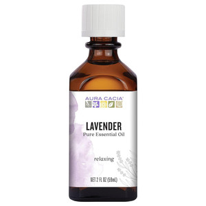 Aura Cacia Lavender Essential Oil Pure Calming and Relaxing Aromatherapy Formula 2Oz (59ml)