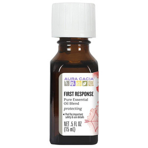 Aura Cacia First Response Essential Solutions Oil Comforting and Restorative Aromatherapy Blend 0.5Oz (15ml)