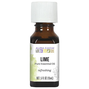 Aura Cacia Lime Essential Oil 100% Pure Aromatherapy Refreshing and Energizing Formula 0.5Oz (15ml)