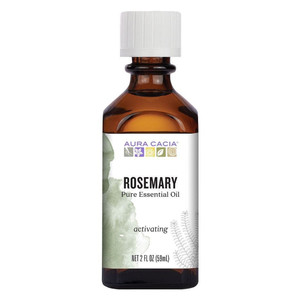 Aura Cacia Rosemary Essential Oil 100% Pure Aromatherapy Cleansing and Energizing Formula 2Oz (59ml)