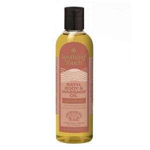 Soothing Touch Bath Body And Massage Oil, Rich And Exotic Sandalwood - 8 Oz