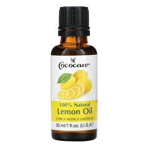 Cococare 100 Percent Natural Lemon Oil with Citrus Medica Refreshing Formula 1Oz (30ml)