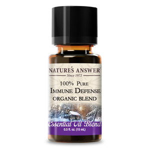 Natures Answer Essential Oil Organic Immune Defense Blend for Aromatherapy and Topical Skincare 0.5Oz (15ml)