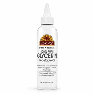 Okay Pure Naturals Glycerin Vegetable Oil for Hair and Skin 6Oz (177ml)