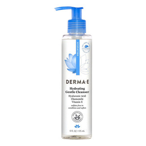 Derma E Hydrating Gentle Cleanser Enriched with Hyaluronic Acid for Intense Moisture Improving Skin Hydration 6Oz (175ml)