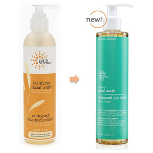 Earth Science Clarifying Facial Wash for Oily Combination Skin Types 8Oz (237ml)