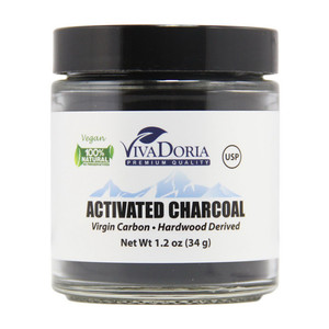 Vivadoria 100% Natural Activated Charcoal Powder, 1.2 Oz