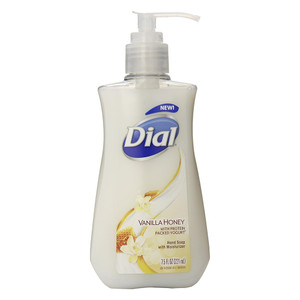 Dial Liquid Hand Soap Greek Yogurt Vanilla Honey Moisturizing and Nourishing Cleansing Formula 7.5Oz (221ml)