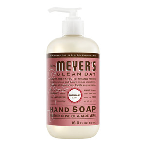 Mrs Meyers Clean Day Rosemary Scent Liquid Hand Soap for Gentle Hand Cleansing 12.5Oz (370ml)