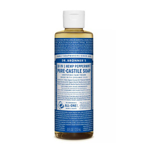 Dr. Bronner's Peppermint Pure-Castile Liquid Soap, 8 Oz