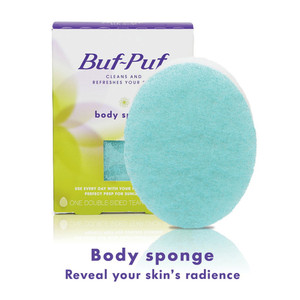 Buf Puf Clean and Refreshes Skin Double Sided Body Sponge 1Ea
