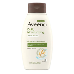 Aveeno Daily Moisturizing Body Wash for Normal to Dry Skin Lightly Scented 12Oz (354ml)