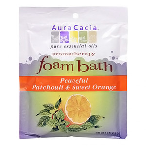Aura Cacia Aromatherapy Foam Bath, Patchouli And Sweet Orange - 2.5 Oz