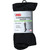Md Microfiber Over The Calf Compression Socks Black, Medium, 1 Ea