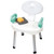 Carex EZ Bath and Shower Seat with Handles Adjustable for Safe and Independent Showering 1Ea