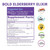 Bold Botanica Bold Elderberry Elixir Syrup Antioxidant Action and Immune Support 4Oz (120ml)