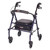 Carex Steel Rolling Walker with Seat and 4 Wheels for Easy Mobility and Rest Breaks 1Ea