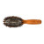 Bass Brushes Shine and Condition Hair Brush Natural Bristle Firm Bamboo Handle Small Oval 1Ea