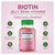 Human Beanz Extra Strength 5000mcg Hair Skin and Nails Biotin Jelly Beans Strawaberry Flavor 120Ea