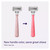 Flamingo Flamingo Pink 5 Blade Womens Razor 1 Razor Handle and 2 Razor Blade Refills Set for All Hair Types 1Ea