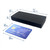 Equadose Mirrored Pill Organizer 7 Day Pill Case Black Compartments for Daily Medication or Supplements 1Ea
