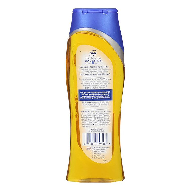 Dial Deodorizing Body Wash Gold Refreshing Cleansing Formula 16Oz (473ml)