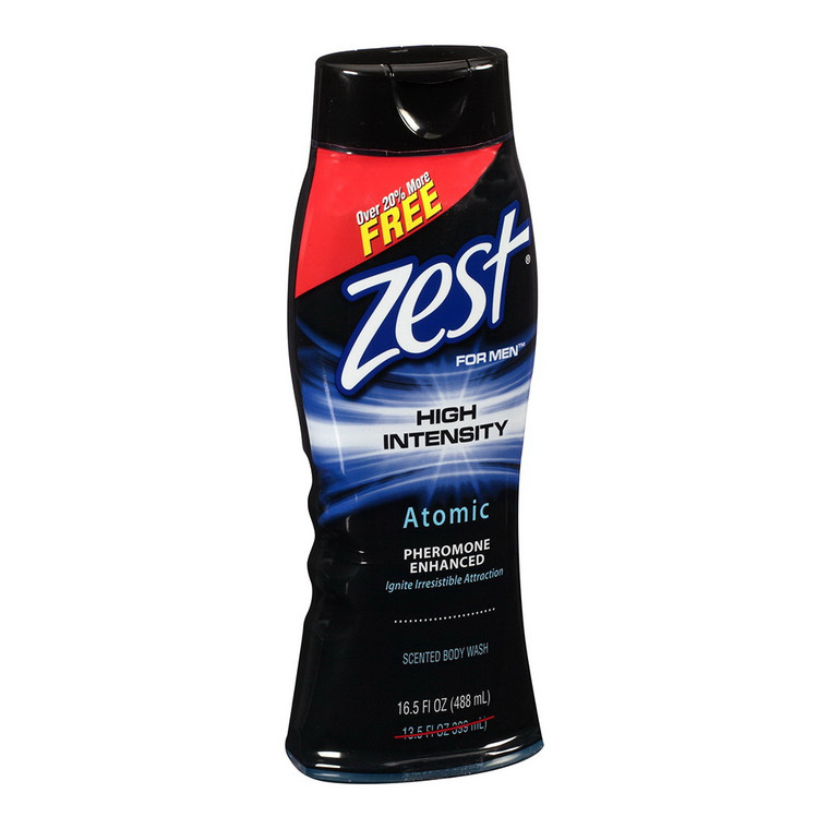 Zest For Men High Intensity Body Wash, Atomic 16.5 Oz