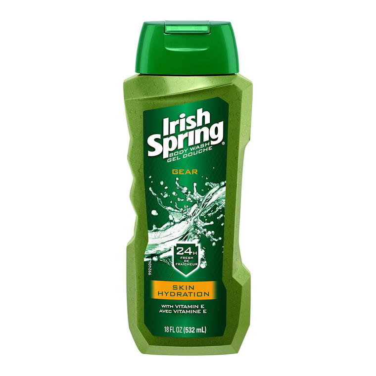 Irish Spring Gear Skin Hydration Body Wash, 18 Oz