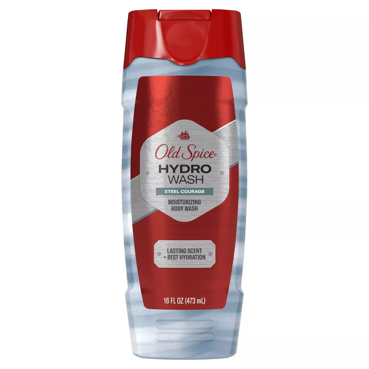 Old Spice Hardest Working Collection Hydrating Body Wash, Steel Courage, 16 Oz