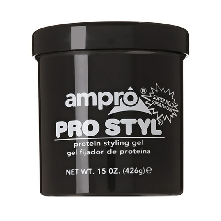 Ampro Pro Styl Protein Hair Styling Gel, Super Hold, 15 Oz