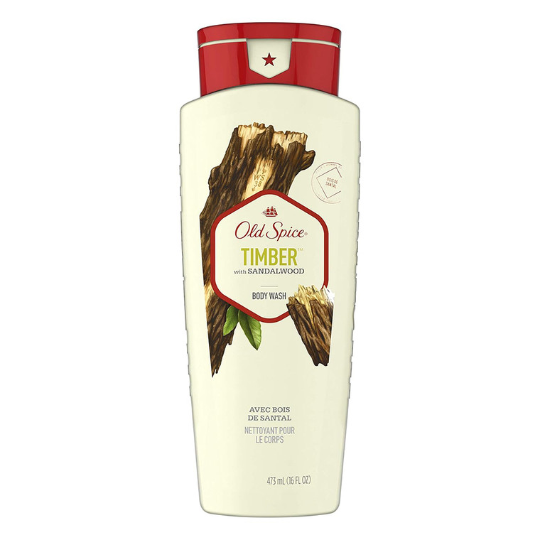 Old Spice Fresher Collection Timber Body Wash, 16 Oz