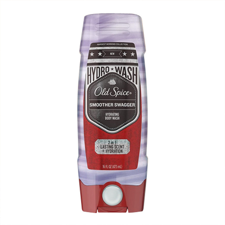 Old Spice Hydro Wash Smoother Swagger Hydrating Body Wash, 16 Oz
