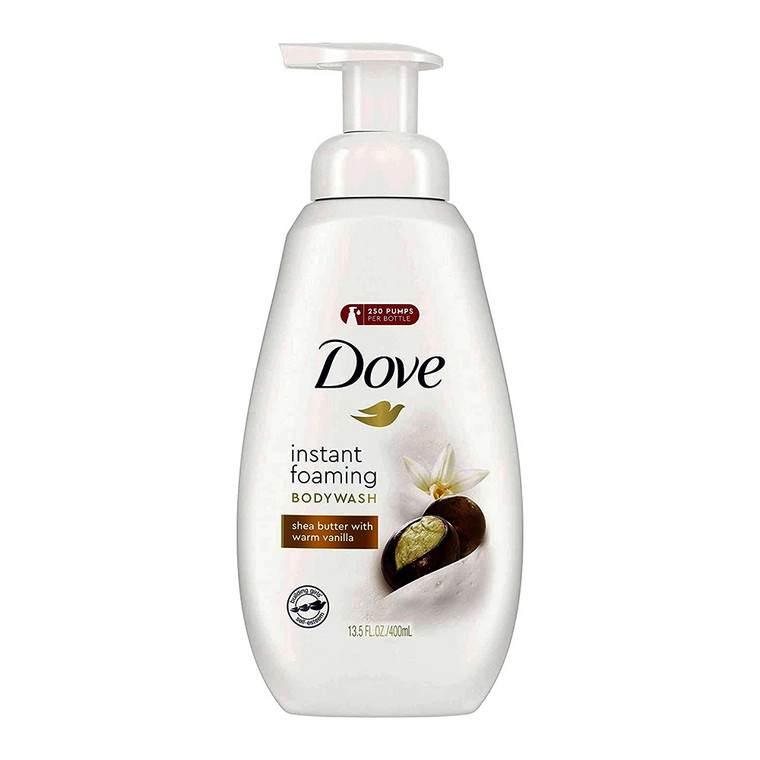 Dove Shea Butter & Warm Vanilla Shower Foam Body Wash - 13.5