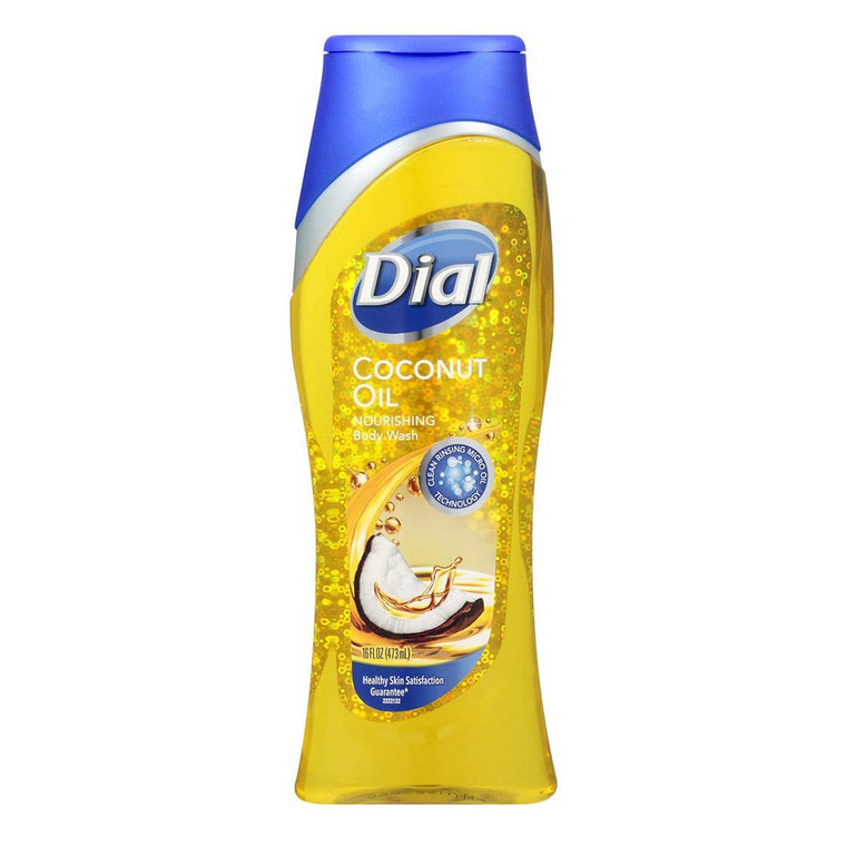 Dial Miracle Oil Coconut Oil Nourishing Body Wash Hydrating and Skin Softening Formula 16Oz (473ml)