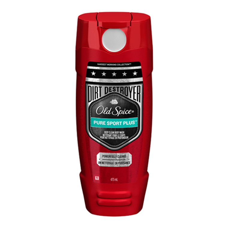 Old Spice Dirt Desroyer Body Wash, Pure Sport Plus, 16 Oz