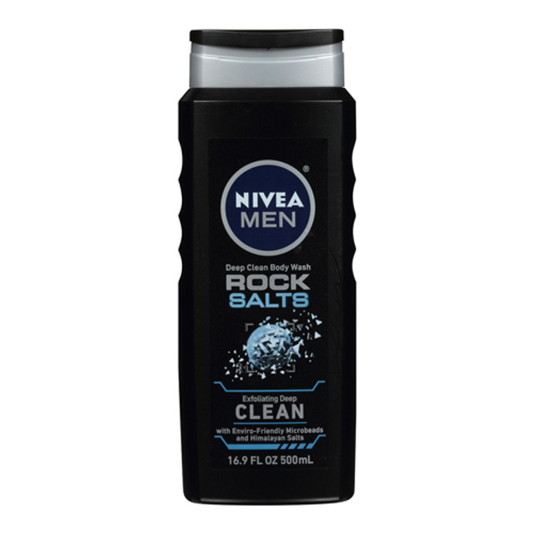 Nivea Men Deep Clean Body Wash Rock Salts, Clean, 16.9 Oz