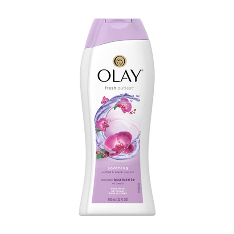 Olay Fresh Outlast Body Wash, Soothing Orchid and Black Currant, 22 Oz